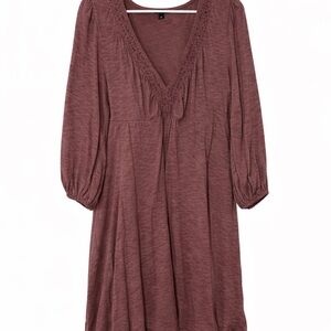Torrid Long Sleeve Plum Dress